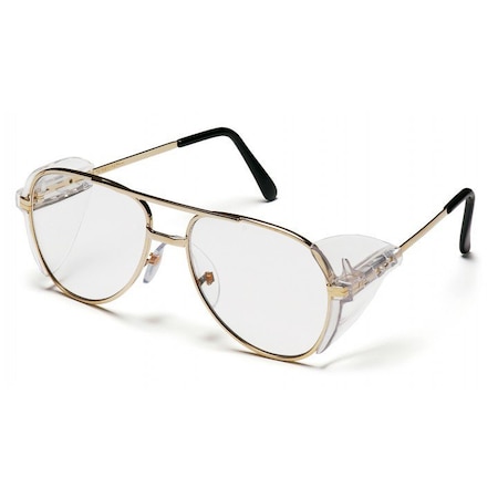 Pyramex - Pathfinder - Gold Metal Frame/Clear Lens SG310A